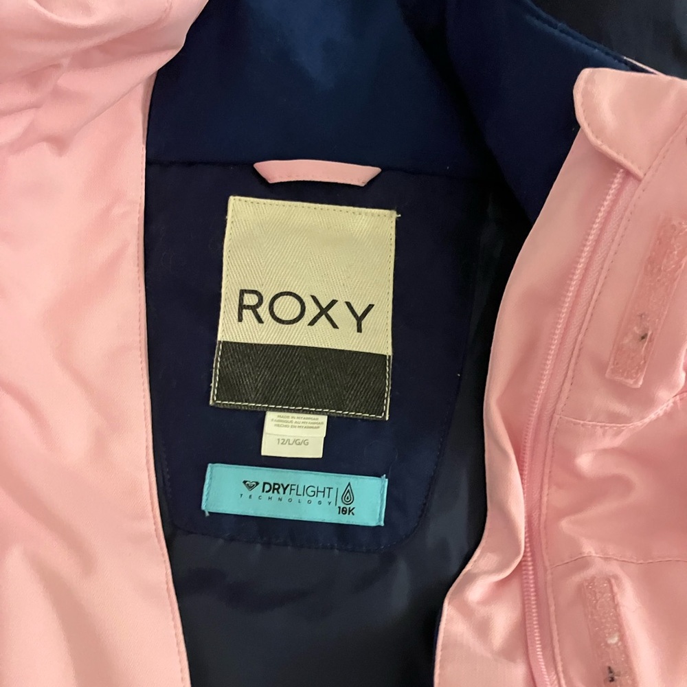 Girls Roxy Ski Coat, Size 12
